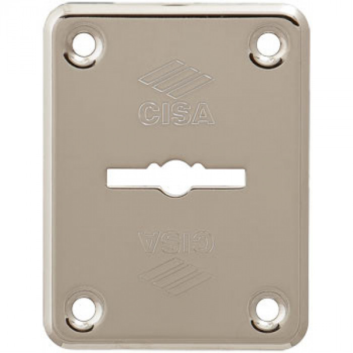 Накладка Cisa (Чиза) на сувальдный замок 06.082.00.12 (НИКЕЛЬ) (1 шт)