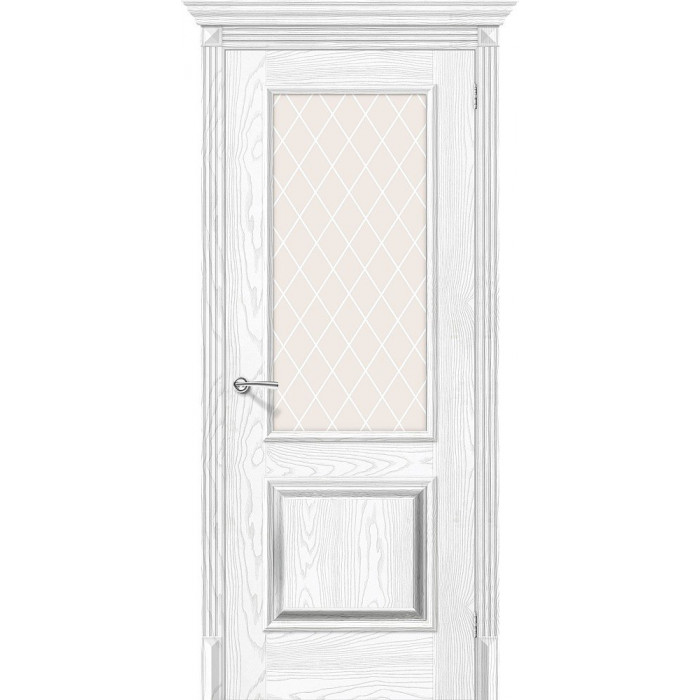 Межкомнатная Классико-13 Silver Ash/Silver Rift White Сrystal